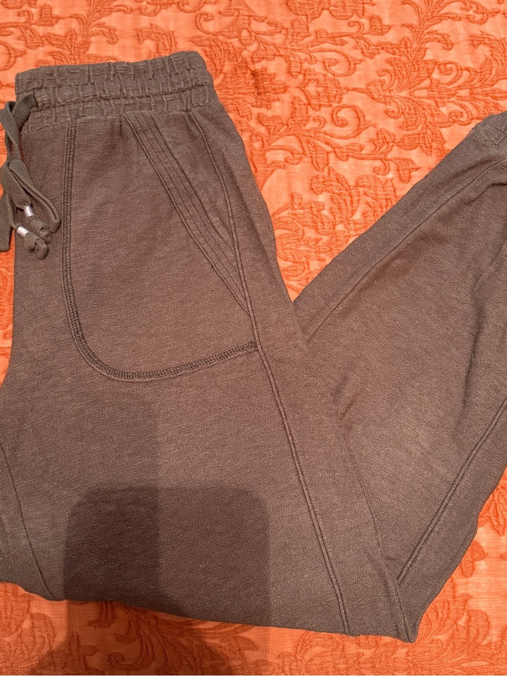 Anthropologie Green Drawstring Jogger Pants